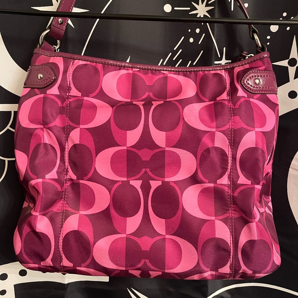 Purple Coach Logo Bag - Picture 2 of 5